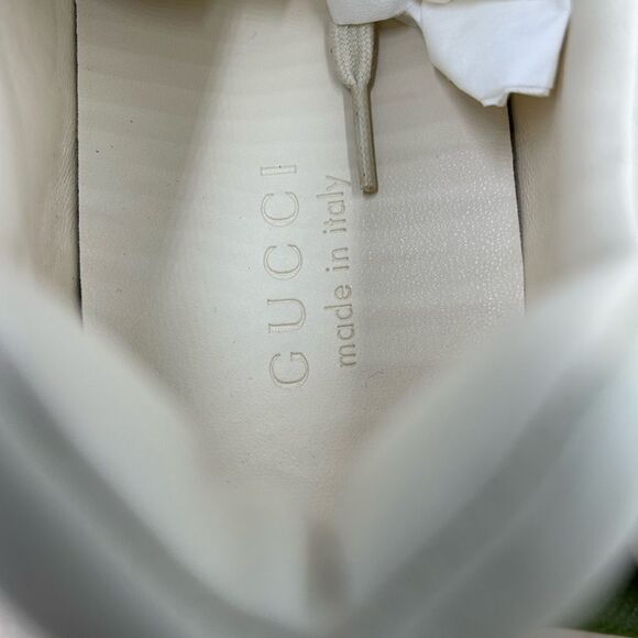 Men’s Gucci Rython 25 low top leather sneakers size 12.5 made in Italy - Picture 7 of 9